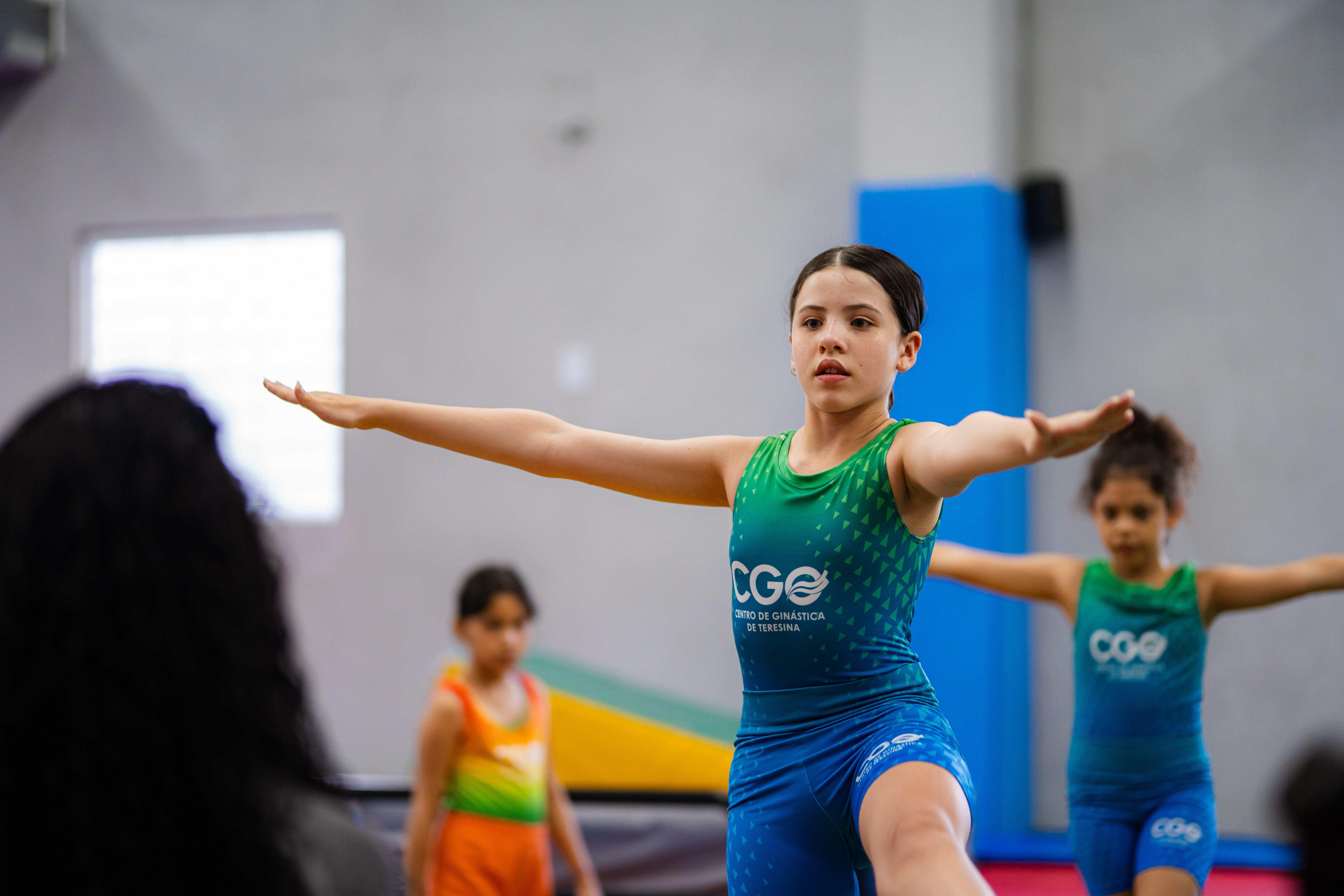 Treino de ginástica artística no CGO